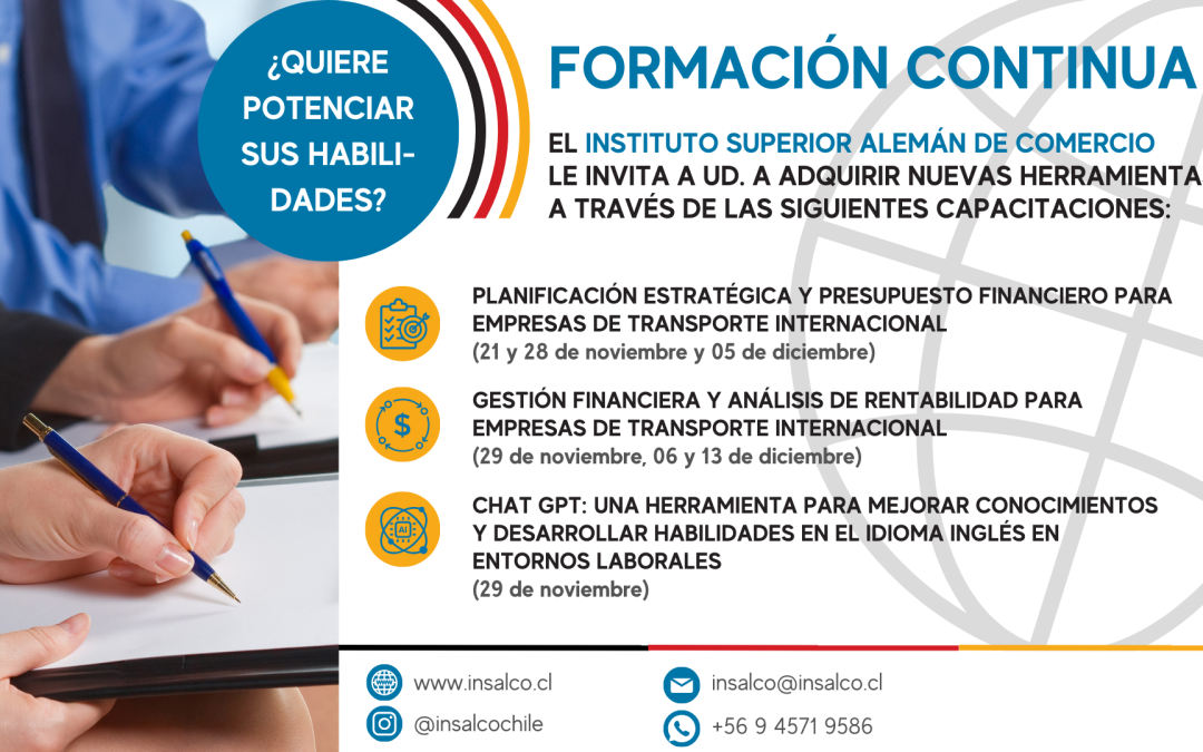 ¡Participe de nuestras capacitaciones de Formación Continua 2023!